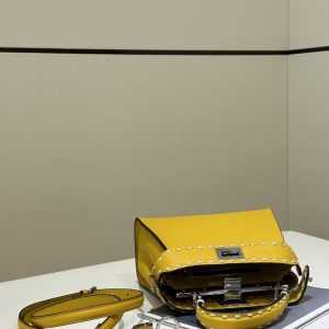 Replica Fendi Peekaboo Yellow - best quality luxury bag dupe