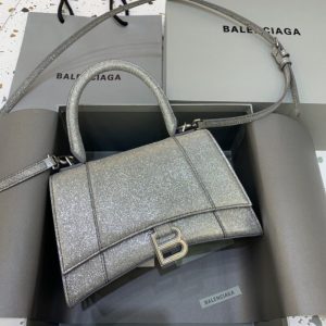 Replica Balenciaga Hourglass Silver - authentic-look luxury purse replica
