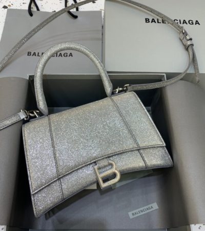 Replica Balenciaga Hourglass Silver - authentic-look luxury purse replica