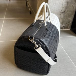 Replica Bottega Veneta Travel Bag Black White - premium-grade designer purse dupe