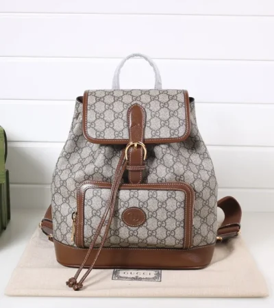 Replica GUCCI BACKPACK WITH INTERLOCKING G - best quality luxury bag dupe