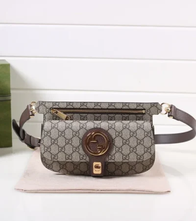 Replica GUCCI GG SUPREME BLONDIE WAIST BAG - top-rated replica designer bag