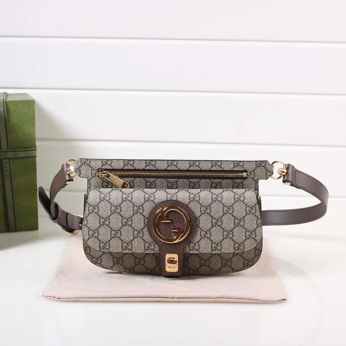 Replica GUCCI GG SUPREME BLONDIE WAIST BAG - top-rated replica designer bag