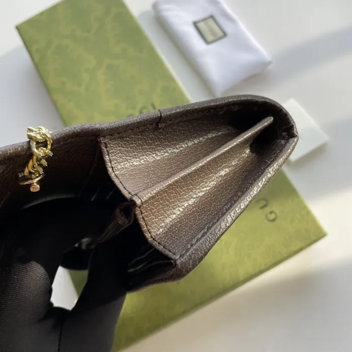 Replica GUCCI OPHIDIA GG CHAIN WALLET - realistic designer-inspired fake bag