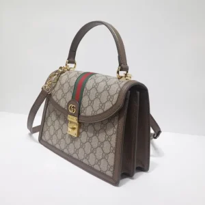 Replica GUCCI OPHIDIA SMALL TOP HANDLE BAG WITH WEB - top-rated replica designer bag