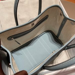 Replica Hermes Garden Party 30cm Azure Ciel - elite superclone designer purse