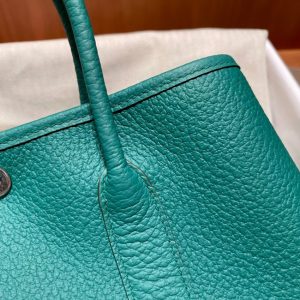 Replica Hermes Garden Party 30cm Very Jade - authentic-look luxury purse replica