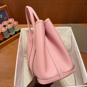 Replica Hermes Garden Party 30cm Rose - premium 1:1 fake handbag model