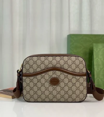 Replica GUCCI MESSENGER BAG WITH INTERLOCKING G - elite superclone designer purse