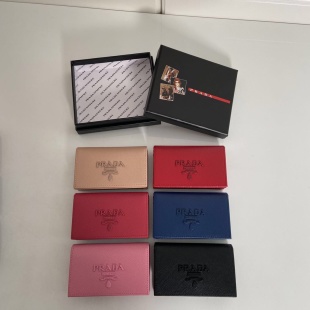Replica Prada Saffiano Wallet Full Color - high-quality designer bag clone