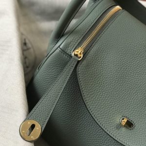Replica Hermes Lindy Almond Green - 1:1 designer replica handbag