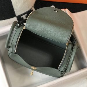 Replica Hermes Lindy Almond Green - ultra-realistic fake designer tote