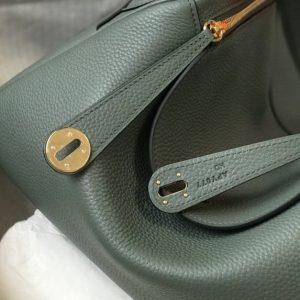 Replica Hermes Lindy Almond Green - top-tier luxury replica shoulder bag