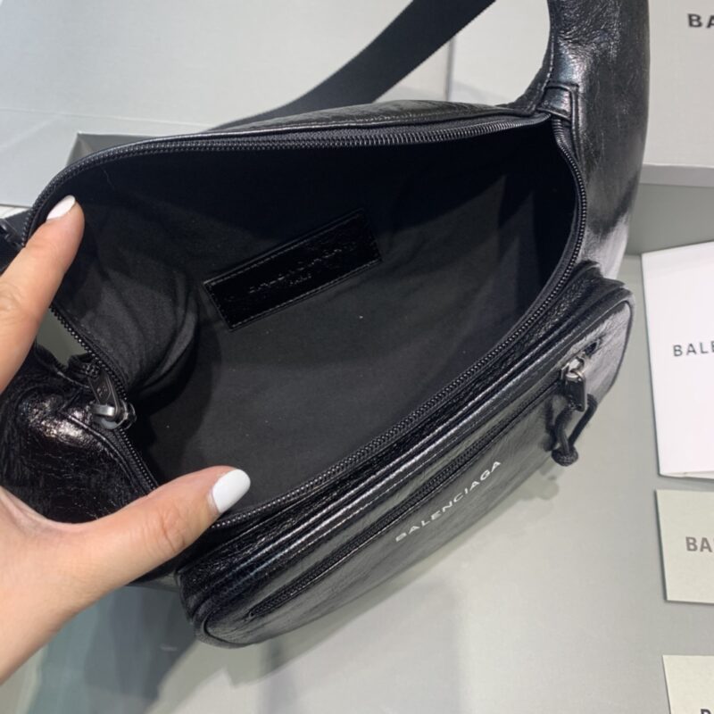 Replica Balenciaga Everyday Bag Patent Black - 1:1 designer replica handbag