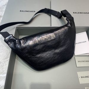 Replica Balenciaga Everyday Bag Patent Black - premium 1:1 fake handbag model