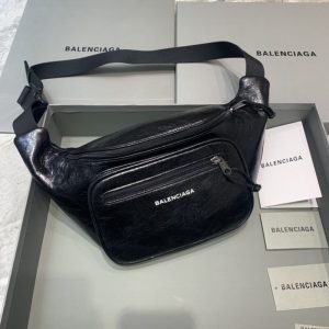 Replica Balenciaga Everyday Bag Patent Black - 1:1 designer replica handbag
