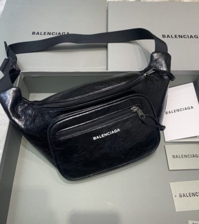 Replica Balenciaga Everyday Bag Patent Black - 1:1 designer replica handbag