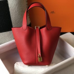 Replica Hermes Picotin Lock Red - ultra-realistic fake designer tote
