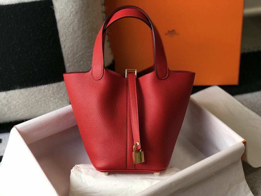 Replica Hermes Picotin Lock Red - ultra-realistic fake designer tote