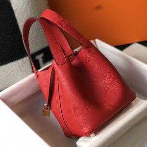 Replica Hermes Picotin Lock Red - authentic-look luxury purse replica