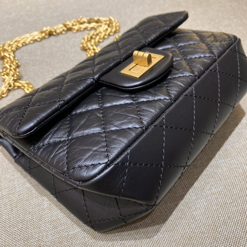 Replica CHANEL 2.55 Mini Bag Black - 1:1 designer replica handbag