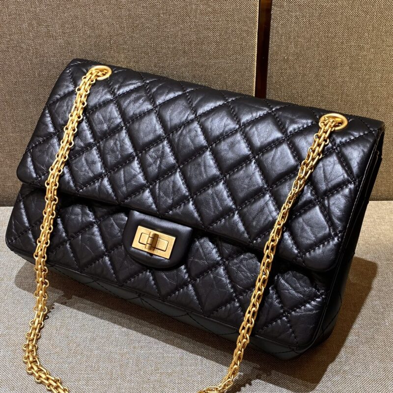 Replica CHANEL 2.55 Bag Black - best quality luxury bag dupe