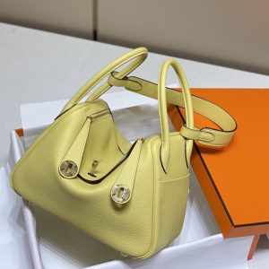 Replica Hermes Lindy Yellow - best quality luxury bag dupe