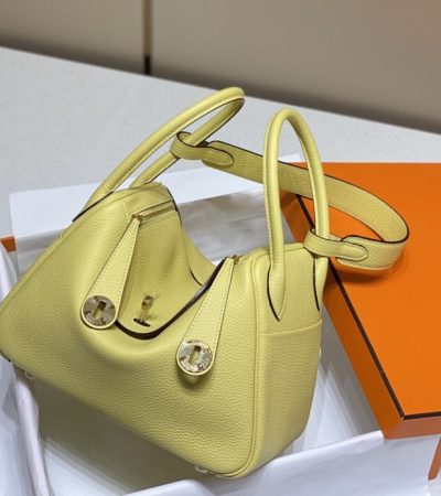 Replica Hermes Lindy Yellow - best quality luxury bag dupe