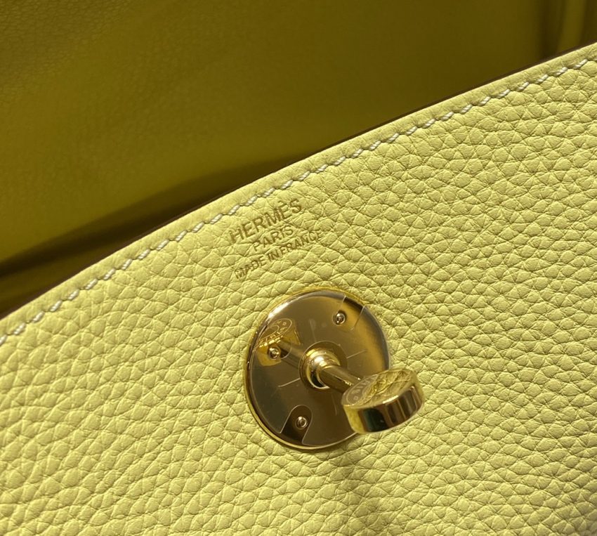 Replica Hermes Lindy Yellow - top-rated replica designer bag