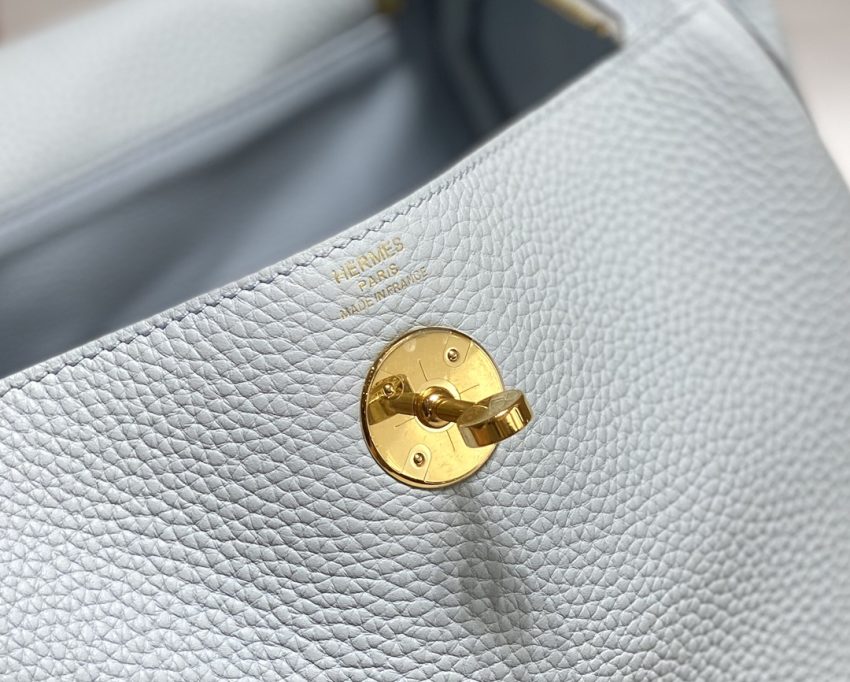 Replica Hermes Lindy Grail Blue - near-authentic luxury replica handbag