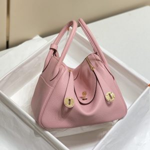 Replica Hermes Lindy Pink - top-tier luxury replica shoulder bag