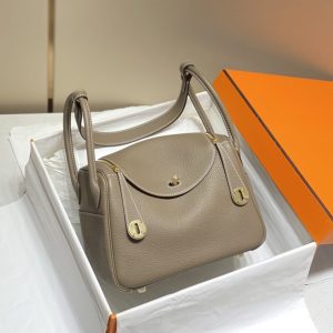 Replica Hermes Lindy Elephant Gray - 1:1 designer replica handbag