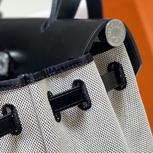 Replica Hermes Herbag 31cm Black Horse - realistic designer-inspired fake bag