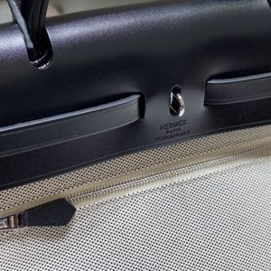 Replica Hermes Herbag 31cm Black Horse - ultra-realistic fake designer tote