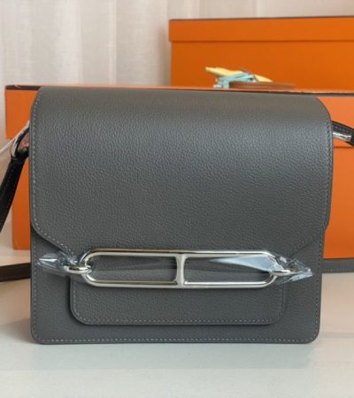 Replica Hermes Sac Roulis Grey - high-accuracy replica luxury purse