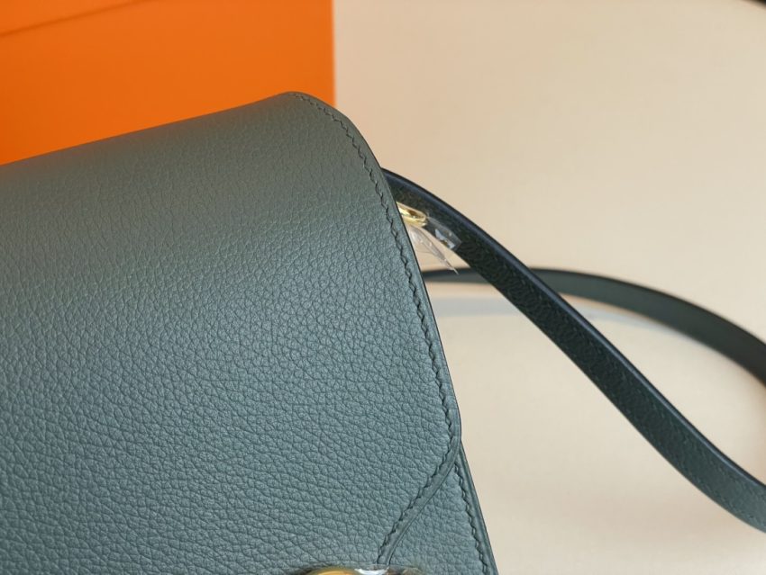 Replica Hermes Sac Roulis Almond Green - top-tier luxury replica shoulder bag