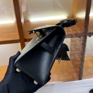 Replica Hermes Kelly Desordre Black - high-accuracy replica luxury purse