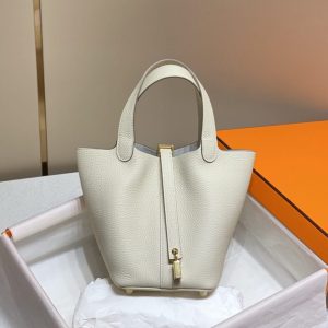 Replica Hermes Picotin Lock White - best-selling designer handbag dupe