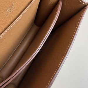 Replica Hermes Sac Roulis Brown - high-end fake designer purse