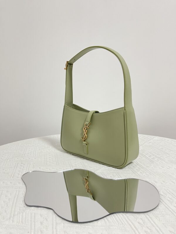 Replica YSL LE 5 A 7 Hobo Olive - top-tier luxury replica shoulder bag