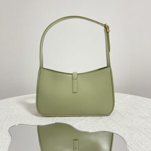 Replica YSL LE 5 A 7 Hobo Olive - high-end fake designer purse