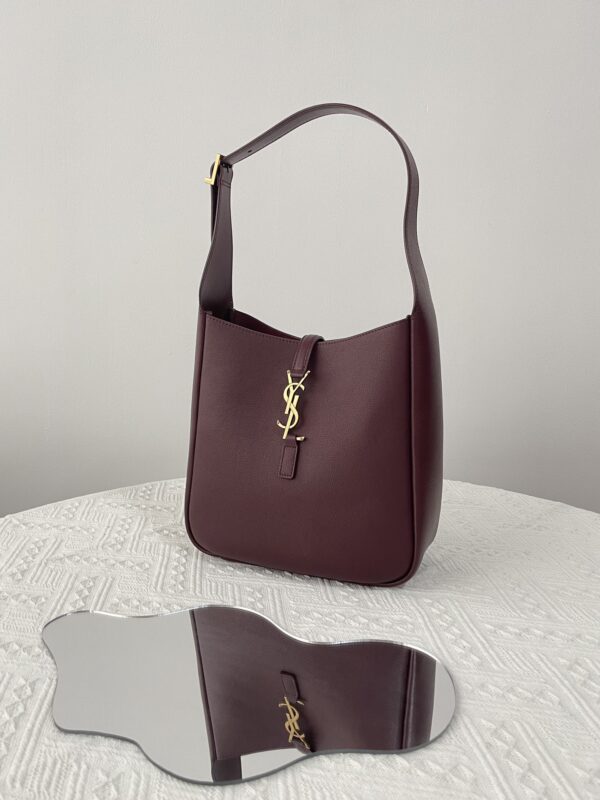 Replica YSL LE 5 A 7 Small Bordeaux - top-tier luxury replica shoulder bag