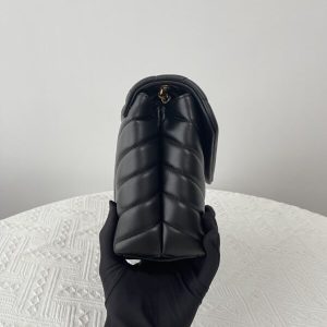 Replica YSL LouLou Small Black - high-accuracy replica luxury purse