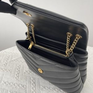 Replica YSL LouLou Small Black - high-end fake designer purse