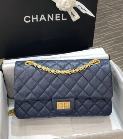 Replica CHANEL 2.55 Bag Blue - 1:1 designer replica handbag