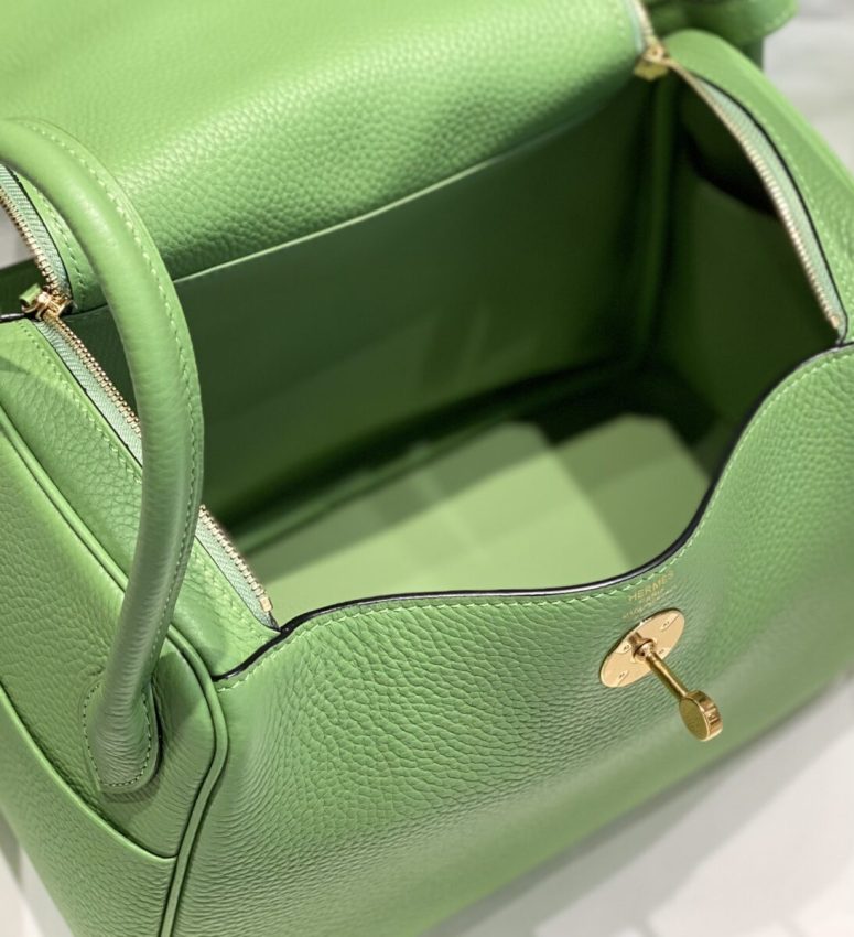 Replica Hermes Lindy Light Green - premium 1:1 fake handbag model