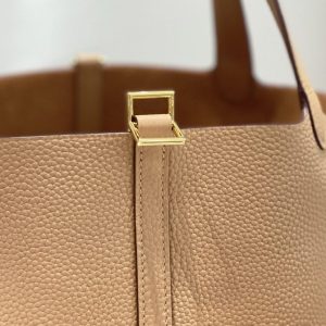 Replica Hermes Picotin Lock Milk Tea - premium 1:1 fake handbag model