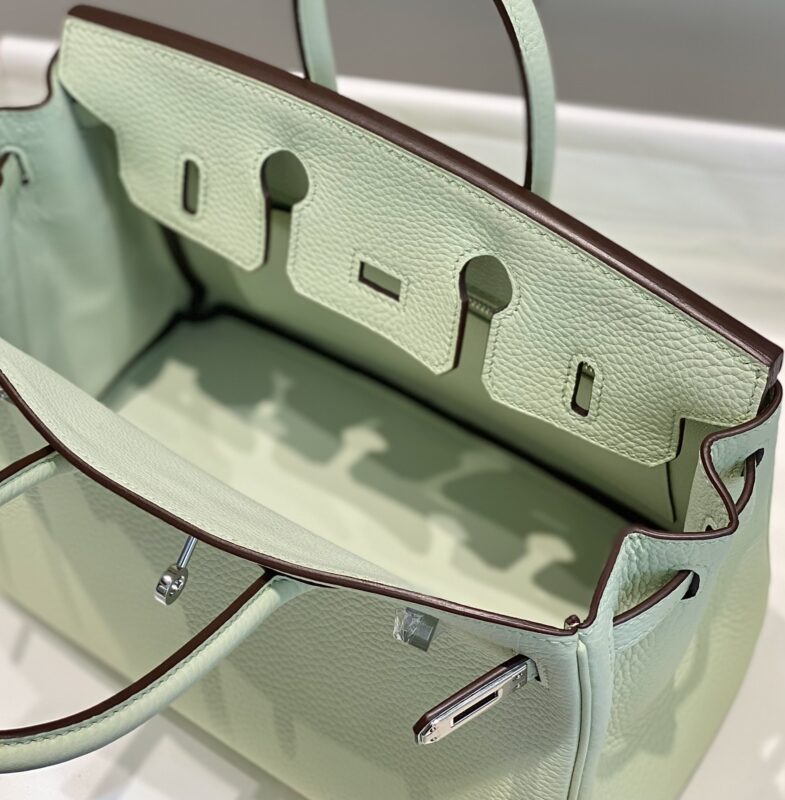 Replica Hermes Top Quality Replica Bag ShopBubble Green - near-authentic luxury replica handbag