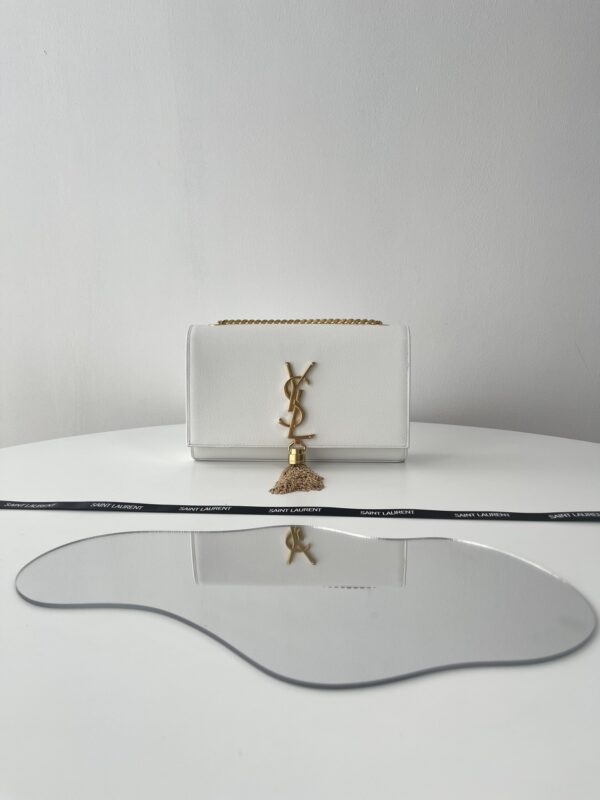 Replica YSL Kate Tassel White - realistic designer-inspired fake bag