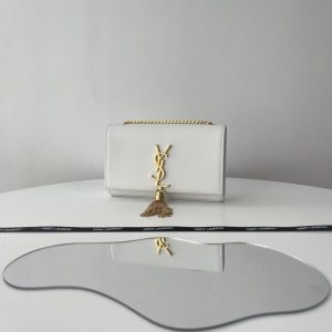 Replica YSL Kate Tassel White - high-accuracy replica luxury purse